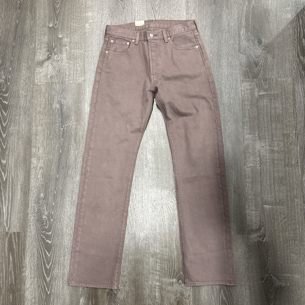 Levi's 501 Men's Denim Jeans Size 30x32 Button Fly Straight Leg Brown NWT